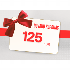 125 eur vertės dovanų kuponas