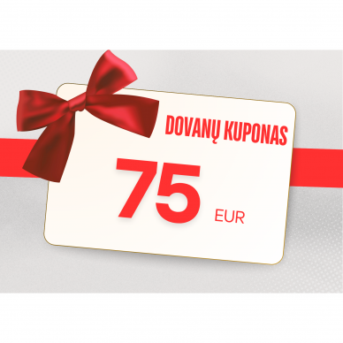 75 eur vertės dovanų kuponas