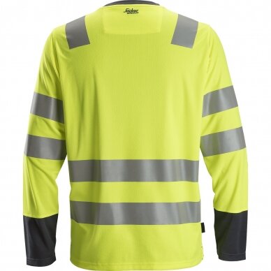 Marškinėliai ilgomis rankovėmis  AllroundWork Hi-Vis SNICKERS WORKWEAR, 2 klasė 1