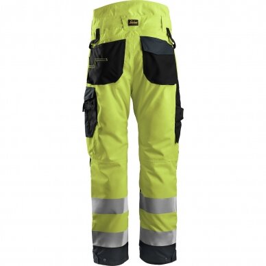 Pašiltintos kelnės+  AllroundWork Hi-Vis 37.5® SNICKERS WORKWEAR, geltona 1