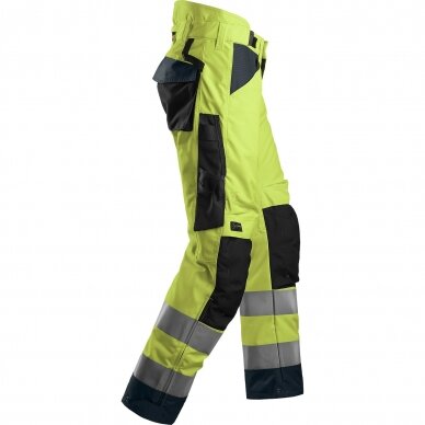 Pašiltintos kelnės+  AllroundWork Hi-Vis 37.5® SNICKERS WORKWEAR, geltona 2