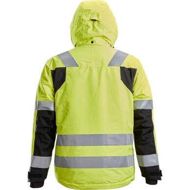 Atspari vandeniui, su gobtuvu Hi-Vis 37.5® žieminė striukė SNICKERS WORKWEAR , klasė 3 1