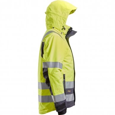 Atspari vandeniui, su gobtuvu Hi-Vis 37.5® žieminė striukė SNICKERS WORKWEAR , klasė 3 3