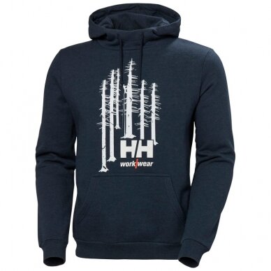 Džemperis HELLY HANSEN Graphic Hoodie, tamsiai mėlynas