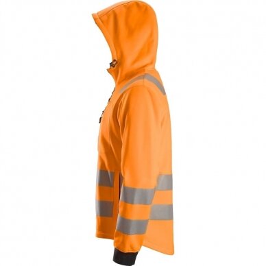 Džemperis su kapišonu AllroundWork Hi-Vis SNICKERS WORKWEAR , 3 klasė, oranžinis 2