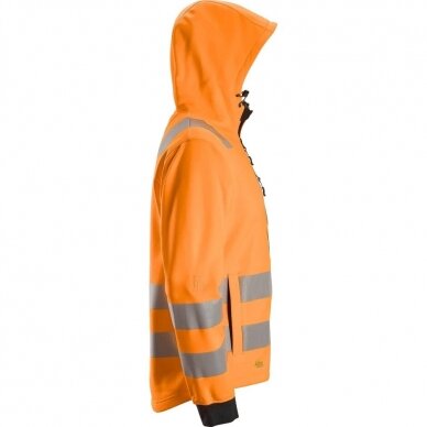 Džemperis su kapišonu AllroundWork Hi-Vis SNICKERS WORKWEAR , 3 klasė, oranžinis 1