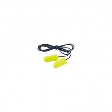 EARsoft Yellow Neons vienkartiniai ausų kištukai 3M-ES-01-005 su virvute, geltoni / neoniniai SNR 36