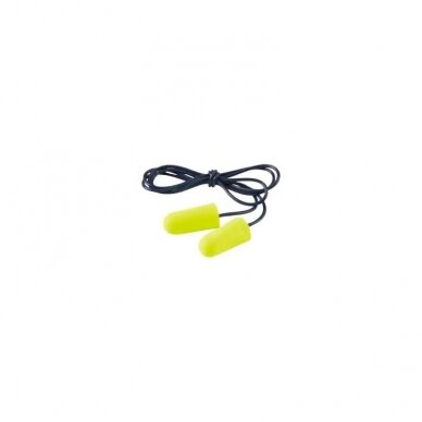 EARsoft Yellow Neons vienkartiniai ausų kištukai 3M-ES-01-005 su virvute, geltoni / neoniniai SNR 36