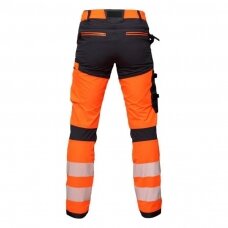 Gerai matomos BoSafety TR-TENSION-C1-0311 kelnės, oranžinės / mėlynos