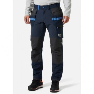 Kelnės HELLY HANSEN Oxford 4X Cons Pant, juodos/mėlynos 2