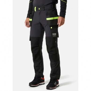 Kelnės HELLY HANSEN Oxford 4X Cons Pant, pilka/juoda 5