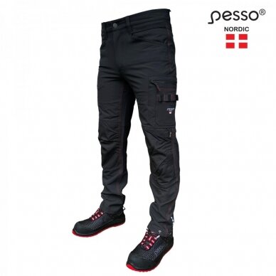 Kelnės Pesso Mercury KD145B stretch, juodos