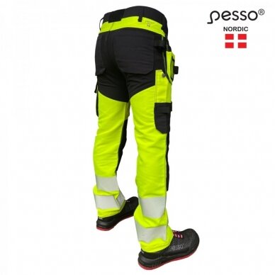 Kelnės Pesso KD135G HI-VIS Uranus, geltonos 1