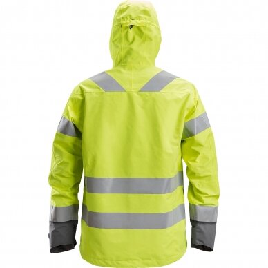 Lietpaltis  AllroundWork Hi-Vis SNICKERS WORKWEAR, klasė 3,geltona 1