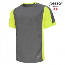 Marškinėliai Pesso BREEZE MP205 pilki/geltoni