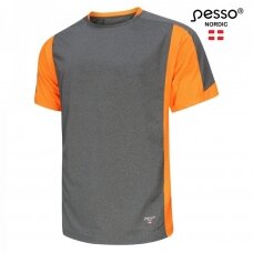Marškinėliai Pesso BREEZE MP205 pilki/oranžiniai