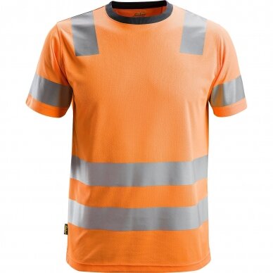 Marškinėliai AllroundWork Hi-Vis SNICKERS WORKWEAR, klasė 2