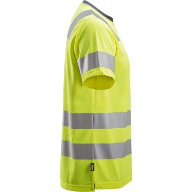 Marškinėliai AllroundWork Hi-Vis SNICKERS WORKWEAR, klasė 2 (geltoni) 2