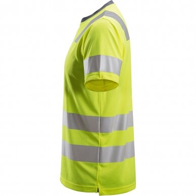 Marškinėliai AllroundWork Hi-Vis SNICKERS WORKWEAR, klasė 2 (geltoni) 3