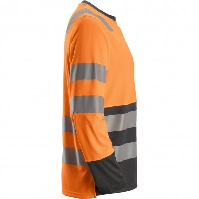 Marškinėliai ilgomis rankovėmis  AllroundWork Hi-Vis SNICKERS WORKWEAR, 2 klasė oranžinė 1