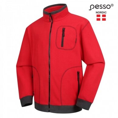 Megztinis Pesso FMR Fleece, raudonas 1