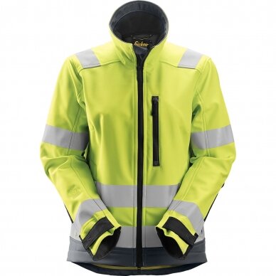 Moteriška  AllroundWork Hi-Vis SoftShell SNICKERS WORKWEAR, klasė 2/3