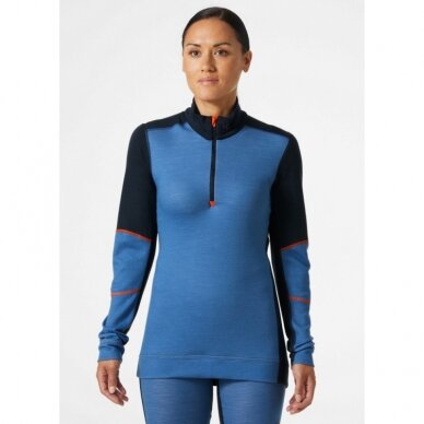 Moteriški apatiniai marškinėliai HELLY HANSEN Lifa Merino Crewneck, mėlyni 2