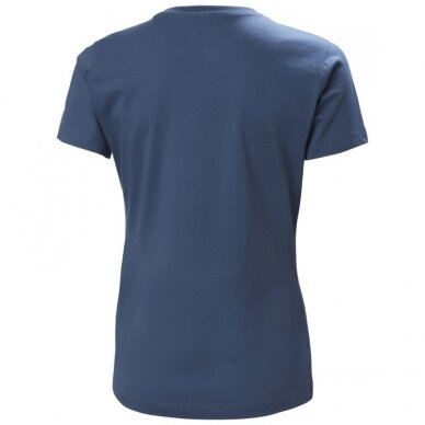 Moteriški marškinėliai HELLY HANSEN W Classic Logo T-Shirt, mėlyni 1