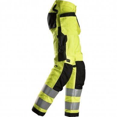 Moteriškos kelnės su kabančiomis kišenėmis  AllroundWork Hi-Vis SNICKERS WORKWEAR, klasė 2 2