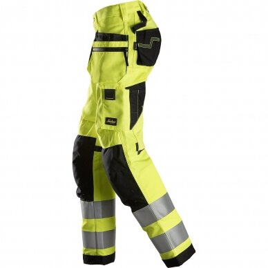 Moteriškos kelnės su kabančiomis kišenėmis  AllroundWork Hi-Vis SNICKERS WORKWEAR, klasė 2 3