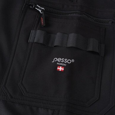 Pašiltintos softshell Pesso kelnės Mercury( juodos) 5