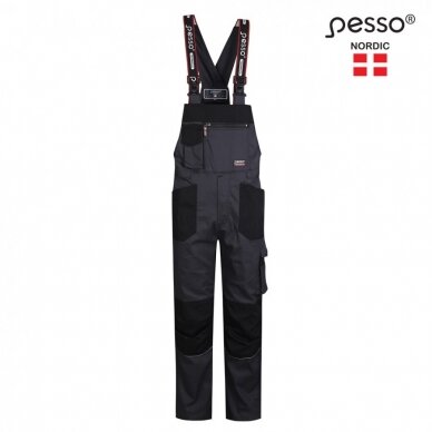 Puskombinezonis PESSO Twill stretch, pilkas