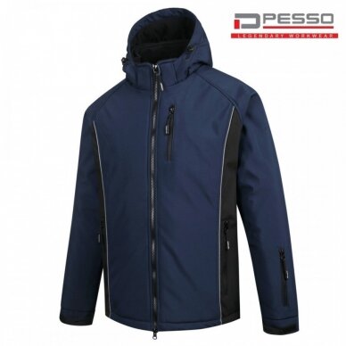 Šilta neperšlampanti Softshell  striukė Pesso Otava, mėlyna 1