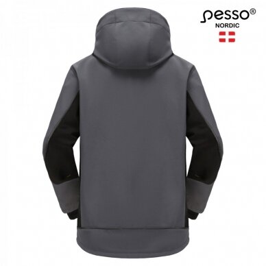 Softshell demisezoninė striukė Pesso Orion su TPU membrana, pilka 1