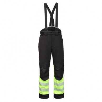 Šiltas BoSafety ATLANTA WB-8936B Hi-Vis puskombinezonis, geltona / juoda