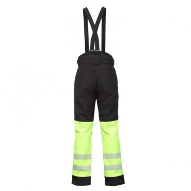 Šiltas BoSafety ATLANTA WB-8936B Hi-Vis puskombinezonis, geltona / juoda 2