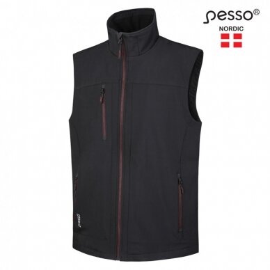 Liemenė Pesso Soft Softshell, juoda