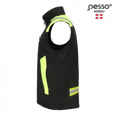 Softshell Pesso liemenė VESTA, juoda/geltona 2