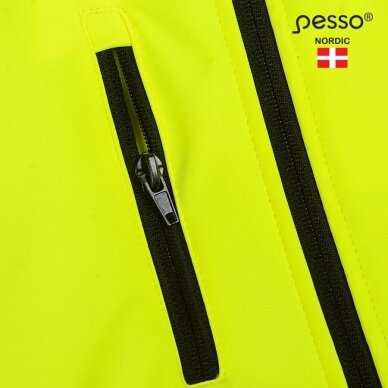 Softshell striukė Pesso PALERMO HI-VIS, ryškaus matomumo geltona 5