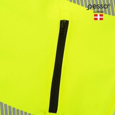 Softshell striukė Pesso PALERMO HI-VIS, ryškaus matomumo geltona 4