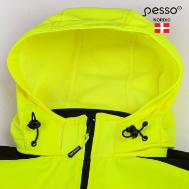 Softshell striukė Pesso PALERMO HI-VIS, ryškaus matomumo geltona 3