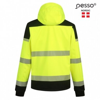 Softshell striukė Pesso PALERMO HI-VIS, ryškaus matomumo geltona 2