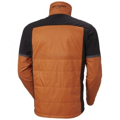 Striukė HELLY HANSEN Kensington Insulated Jacket, juoda/oranžinė 1