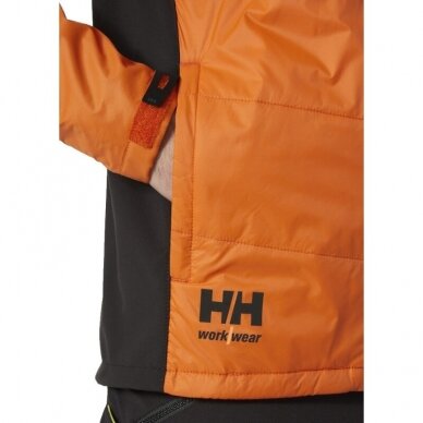 Striukė HELLY HANSEN Kensington Insulated Jacket, juoda/oranžinė 3