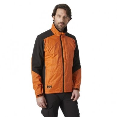 Striukė HELLY HANSEN Kensington Insulated Jacket, juoda/oranžinė 4