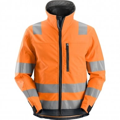 Striukė Hi-Vis AllroundWork SoftShell SNICKERS WORKWEAR, klasė 3