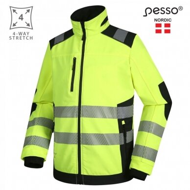 Švarkas Pesso Titan 125 DS125G HI-VIS, geltonas 1