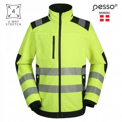 Švarkas Pesso Titan 125 DS125G HI-VIS, geltonas