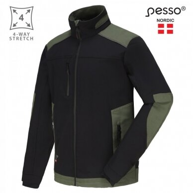 Švarkas Pesso Titan 125 DS125Z Spandex/Cordura, žalias 3