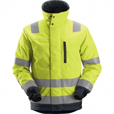 Žieminė striukė AllroundWork 37.5 Hi-Vis SNICKERS WORKWEAR, geltona